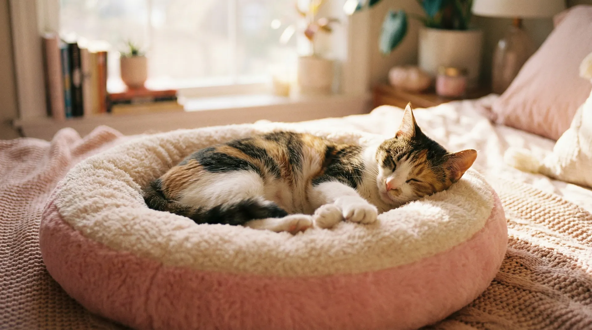 三花猫安静入睡 - 津门飞鹰